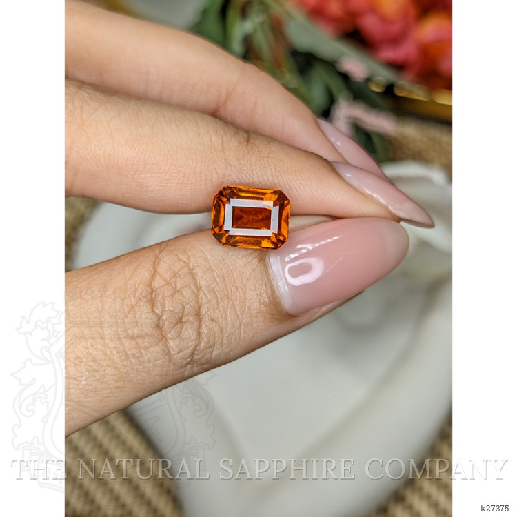 3.66 Ct. Reddish Orange Hessonite Garnet from Madagascar