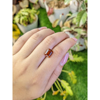 3.66 Ct. Reddish Orange Hessonite Garnet from Madagascar Life Style