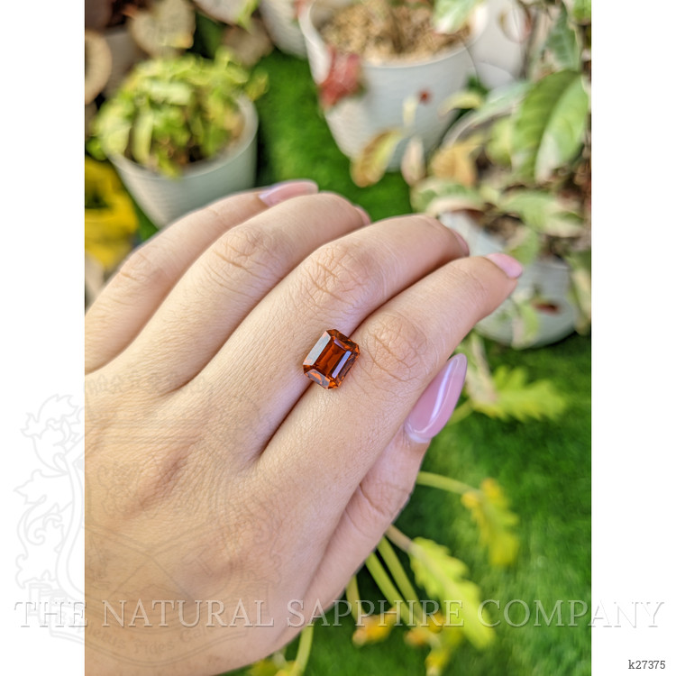3.66 Ct. Reddish Orange Hessonite Garnet from Madagascar