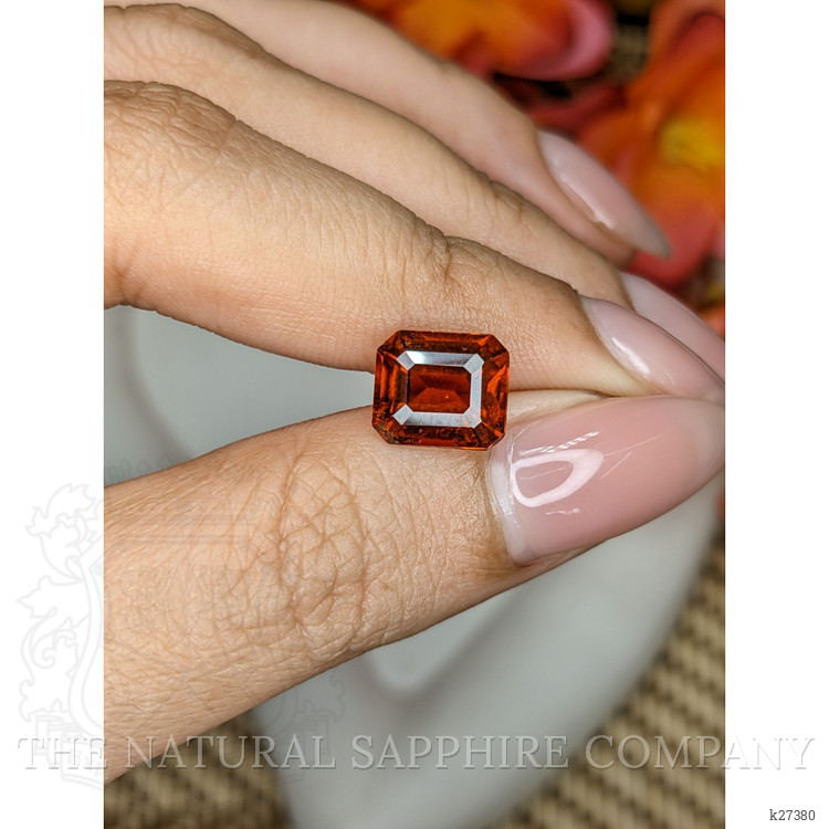 3.60 Ct. Reddish Orange Hessonite Garnet from Madagascar