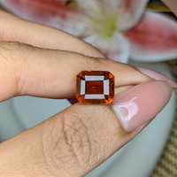 5.27 Ct. Reddish Orange Hessonite Garnet from Madagascar Life Style