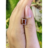 5.27 Ct. Reddish Orange Hessonite Garnet from Madagascar Life Style