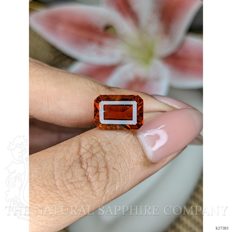 6.10 Ct. Reddish Orange Hessonite Garnet from Madagascar