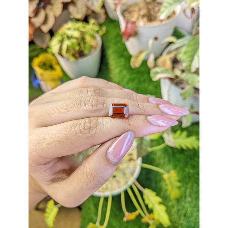 5.70 Ct. Orange Hessonite Garnet from Madagascar