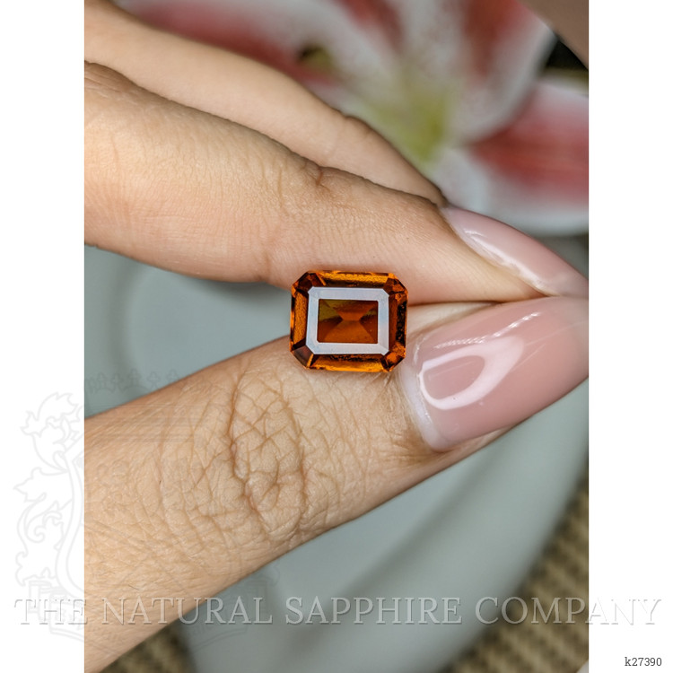 3.93 Ct. Reddish Orange Hessonite Garnet from Madagascar