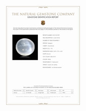 1.96 Ct. White Cabochon Moonstone from Ceylon (Sri Lanka) Scan Report