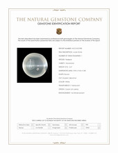 2.67 Ct. White Cabochon Moonstone from Ceylon (Sri Lanka) Scan Report