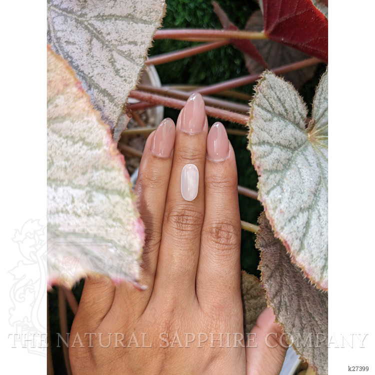 3.31 Ct. White Cabochon Moonstone from Ceylon (Sri Lanka)