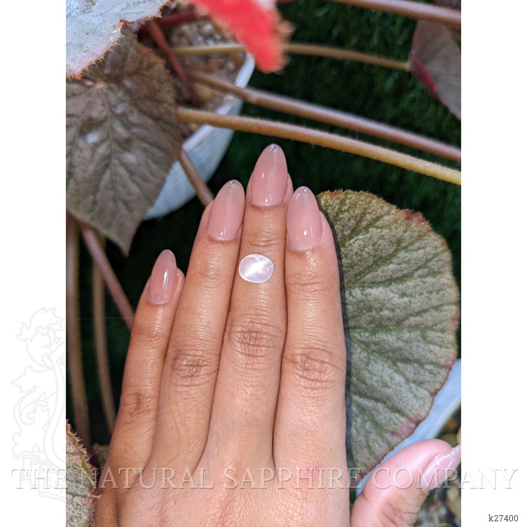 2.07 Ct. White Cabochon Moonstone from Ceylon (Sri Lanka)