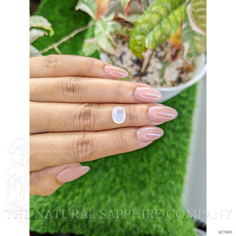 2.07 Ct. White Cabochon Moonstone from Ceylon (Sri Lanka)