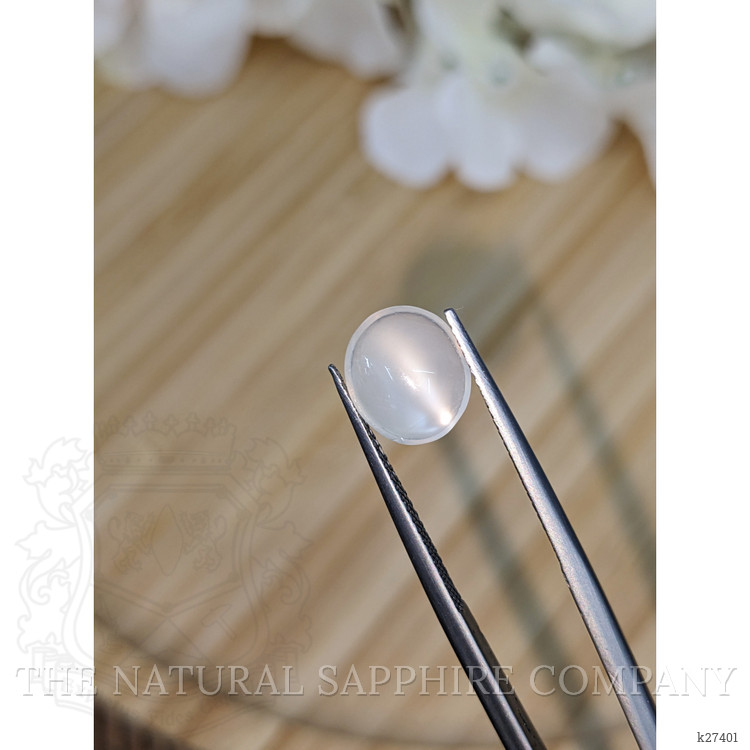 2.43 Ct. White Cabochon Moonstone from Ceylon (Sri Lanka)