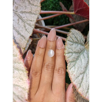 2.43 Ct. White Cabochon Moonstone from Ceylon (Sri Lanka) Life Style