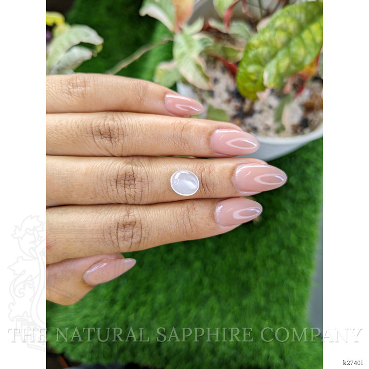 2.43 Ct. White Cabochon Moonstone from Ceylon (Sri Lanka)