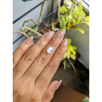 2.43 Ct. White Cabochon Moonstone from Ceylon (Sri Lanka) Life Style