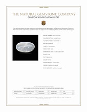 2.24 Ct. White Cabochon Moonstone from Ceylon (Sri Lanka) Scan Report