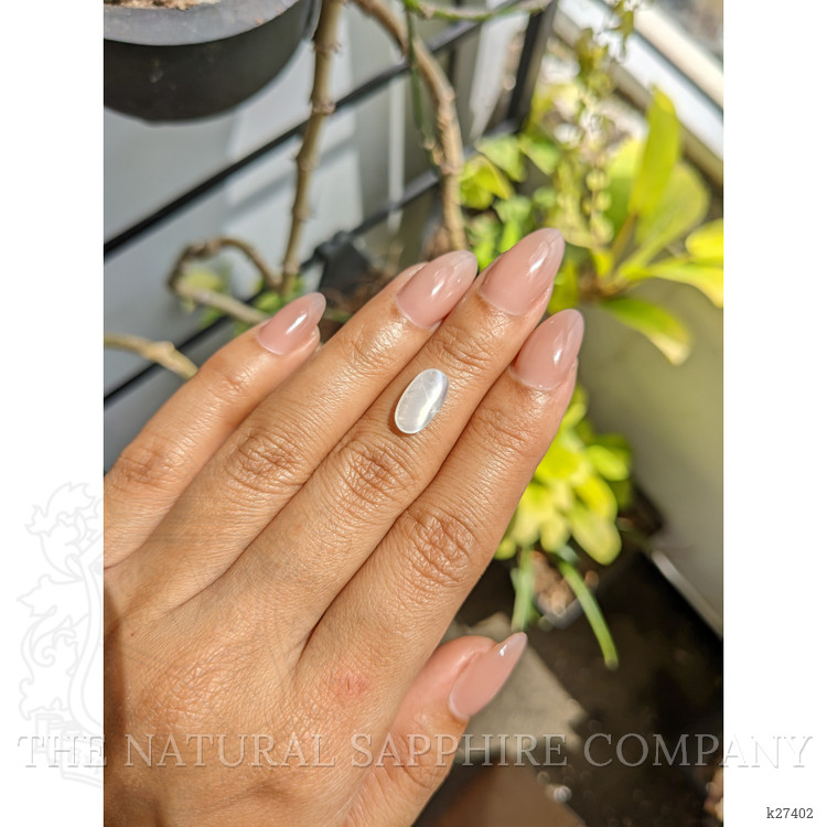2.24 Ct. White Cabochon Moonstone from Ceylon (Sri Lanka)