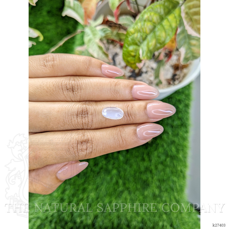 2.62 Ct. White Cabochon Moonstone from Ceylon (Sri Lanka)
