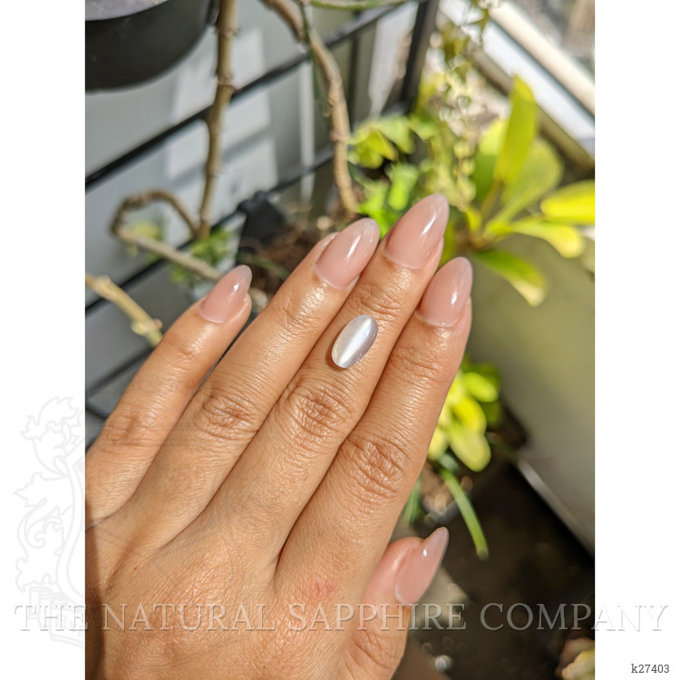 2.62 Ct. White Cabochon Moonstone from Ceylon (Sri Lanka)