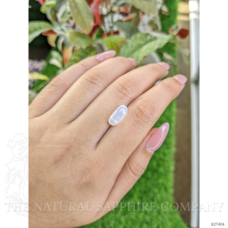 2.35 Ct. White Cabochon Moonstone from Ceylon (Sri Lanka)