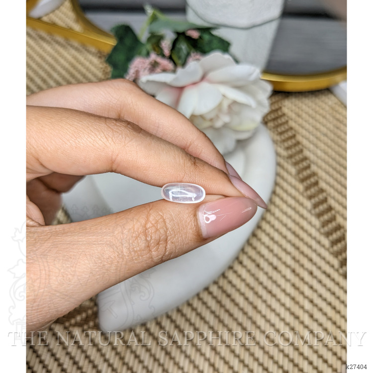 2.35 Ct. White Cabochon Moonstone from Ceylon (Sri Lanka)