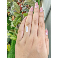 2.16 Ct. White Cabochon Moonstone from Ceylon (Sri Lanka) Life Style