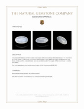 4.15 Ct. White Cabochon Moonstone from Ceylon (Sri Lanka) Appraisal