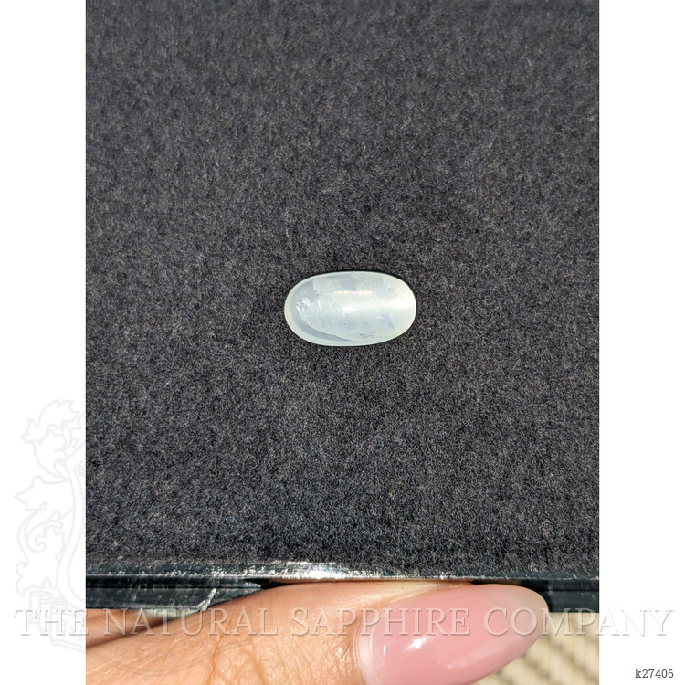 4.15 Ct. White Cabochon Moonstone from Ceylon (Sri Lanka)