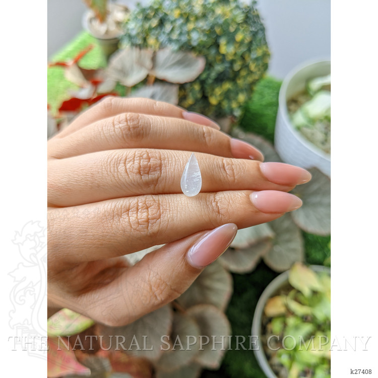 2.54 Ct. White Cabochon Moonstone from Ceylon (Sri Lanka)
