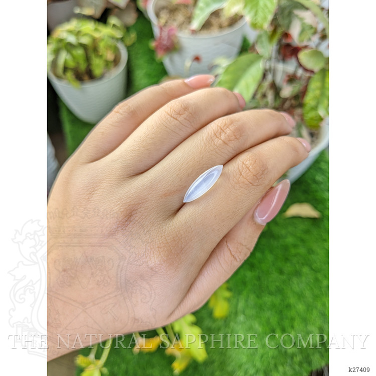 3.28 Ct. White Cabochon Moonstone from Ceylon (Sri Lanka)