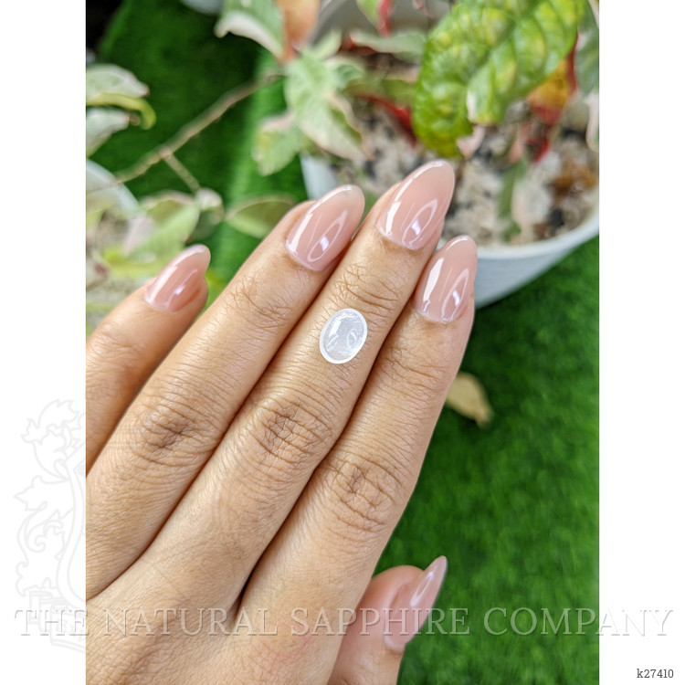 1.65 Ct. White Cabochon Moonstone from Ceylon (Sri Lanka)