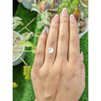 1.41 Ct. White Cabochon Moonstone from Ceylon (Sri Lanka) Life Style