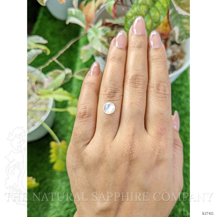 1.41 Ct. White Cabochon Moonstone from Ceylon (Sri Lanka)