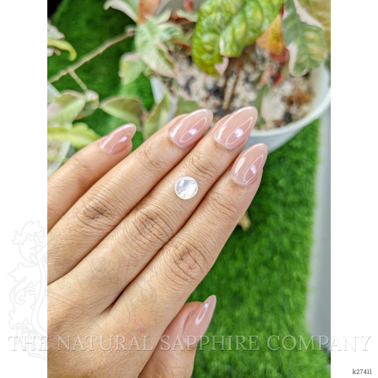 1.41 Ct. White Cabochon Moonstone from Ceylon (Sri Lanka)