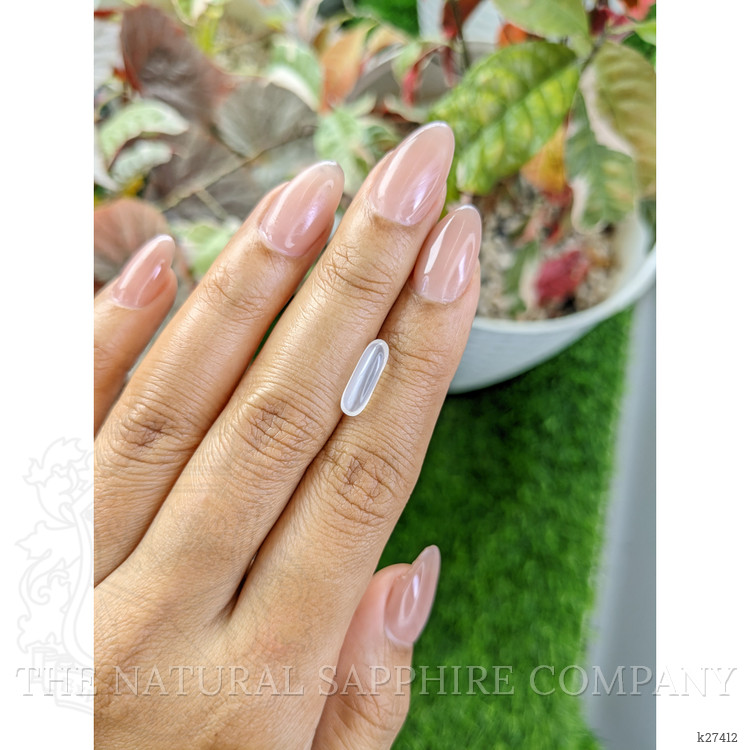1.71 Ct. White Cabochon Moonstone from Ceylon (Sri Lanka)