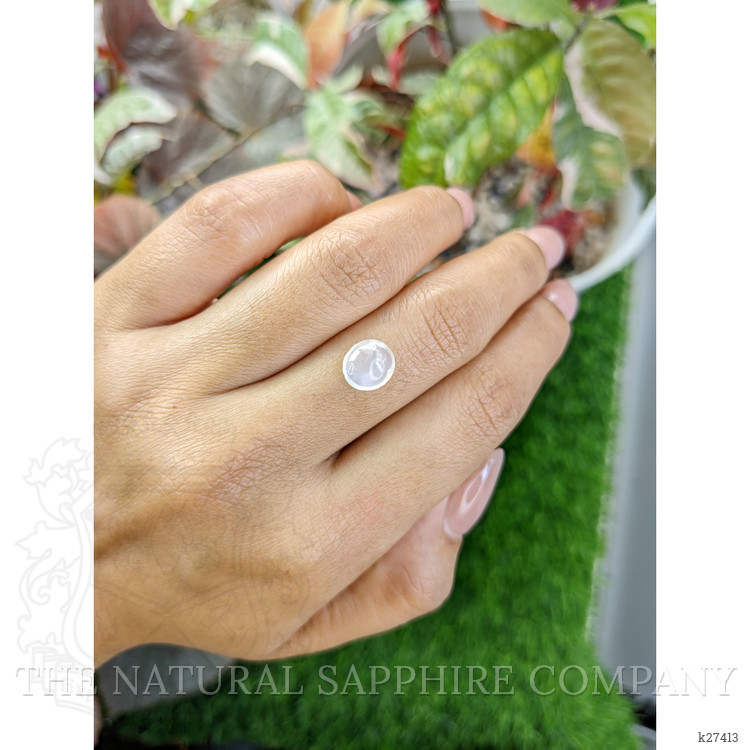 1.70 Ct. White Cabochon Moonstone from Ceylon (Sri Lanka)