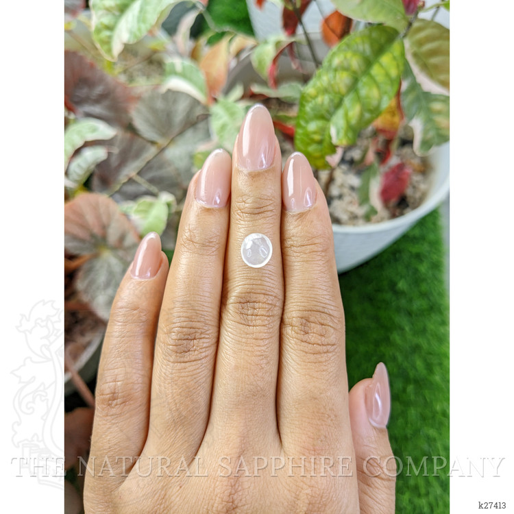 1.70 Ct. White Cabochon Moonstone from Ceylon (Sri Lanka)