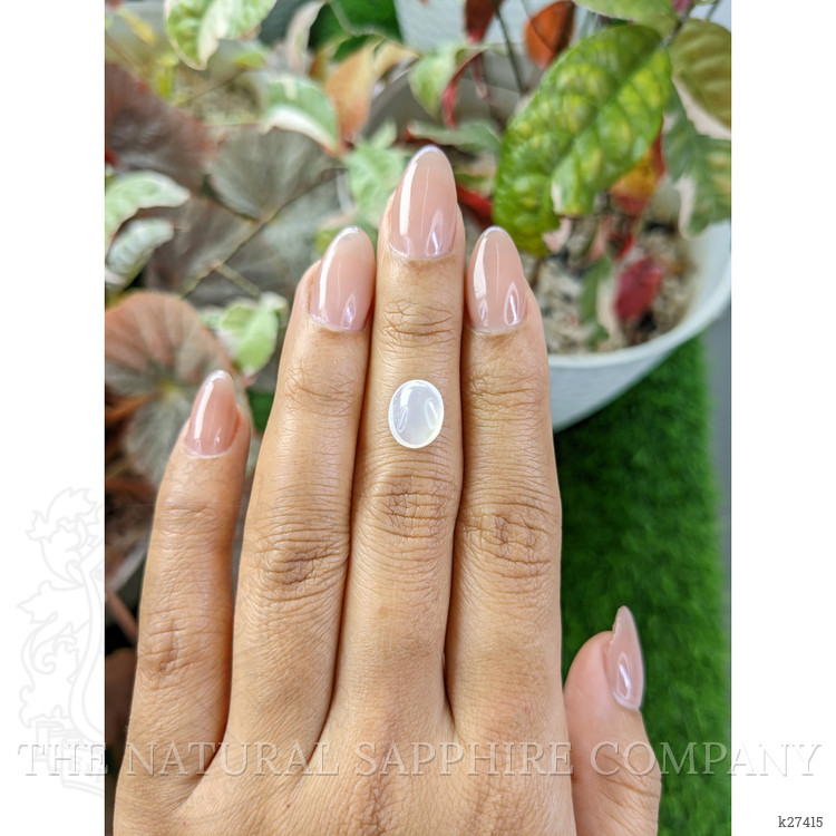 1.93 Ct. White Cabochon Moonstone from Ceylon (Sri Lanka)