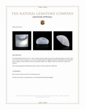 2.91 Ct. White Cabochon Moonstone from Ceylon (Sri Lanka) Appraisal
