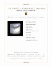2.91 Ct. White Cabochon Moonstone from Ceylon (Sri Lanka) Scan Report