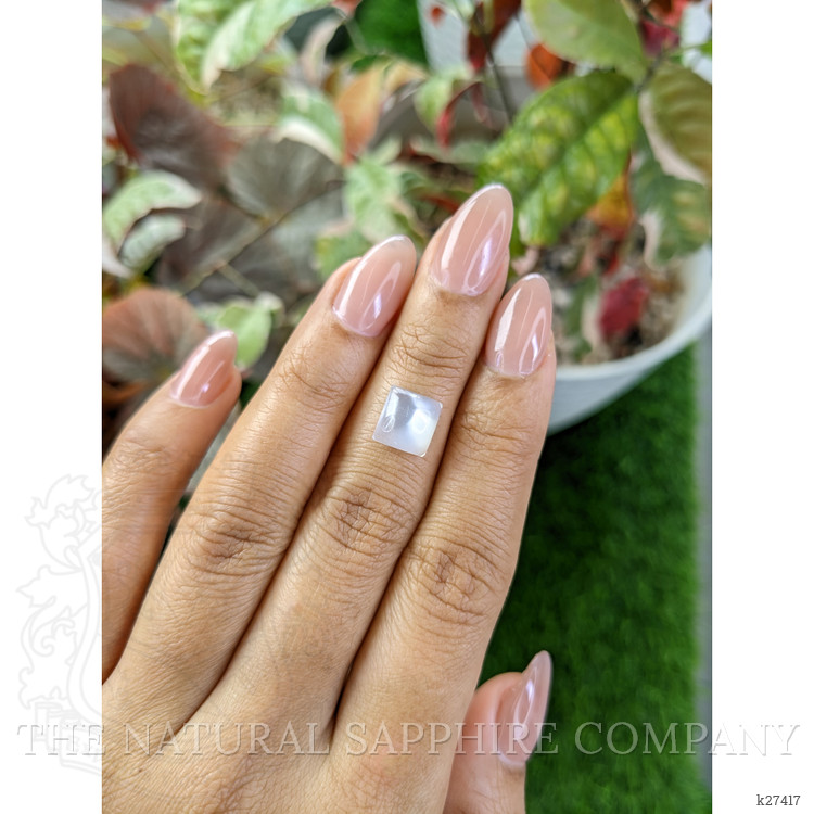 2.91 Ct. White Cabochon Moonstone from Ceylon (Sri Lanka)