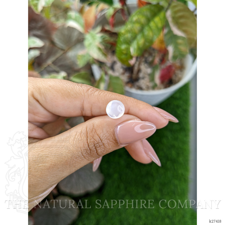 1.76 Ct. White Cabochon Moonstone from Ceylon (Sri Lanka)