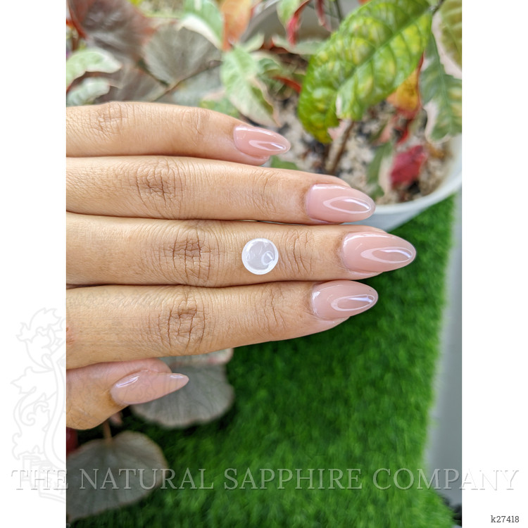 1.76 Ct. White Cabochon Moonstone from Ceylon (Sri Lanka)
