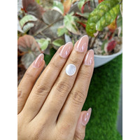 2.81 Ct. White Cabochon Moonstone from Ceylon (Sri Lanka) Life Style