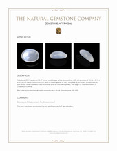 2.49 Ct. White Cabochon Moonstone from Ceylon (Sri Lanka) Appraisal