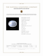 2.49 Ct. White Cabochon Moonstone from Ceylon (Sri Lanka) Scan Report