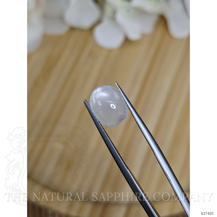 2.49 Ct. White Cabochon Moonstone from Ceylon (Sri Lanka)