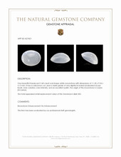 3.40 Ct. White Cabochon Moonstone from Ceylon (Sri Lanka) Appraisal