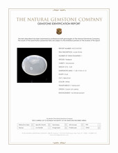 3.40 Ct. White Cabochon Moonstone from Ceylon (Sri Lanka) Scan Report