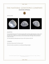 3.79 Ct. White Cabochon Moonstone from Ceylon (Sri Lanka) Appraisal