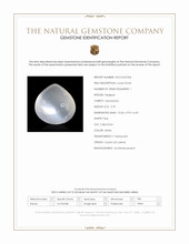 3.79 Ct. White Cabochon Moonstone from Ceylon (Sri Lanka) Scan Report